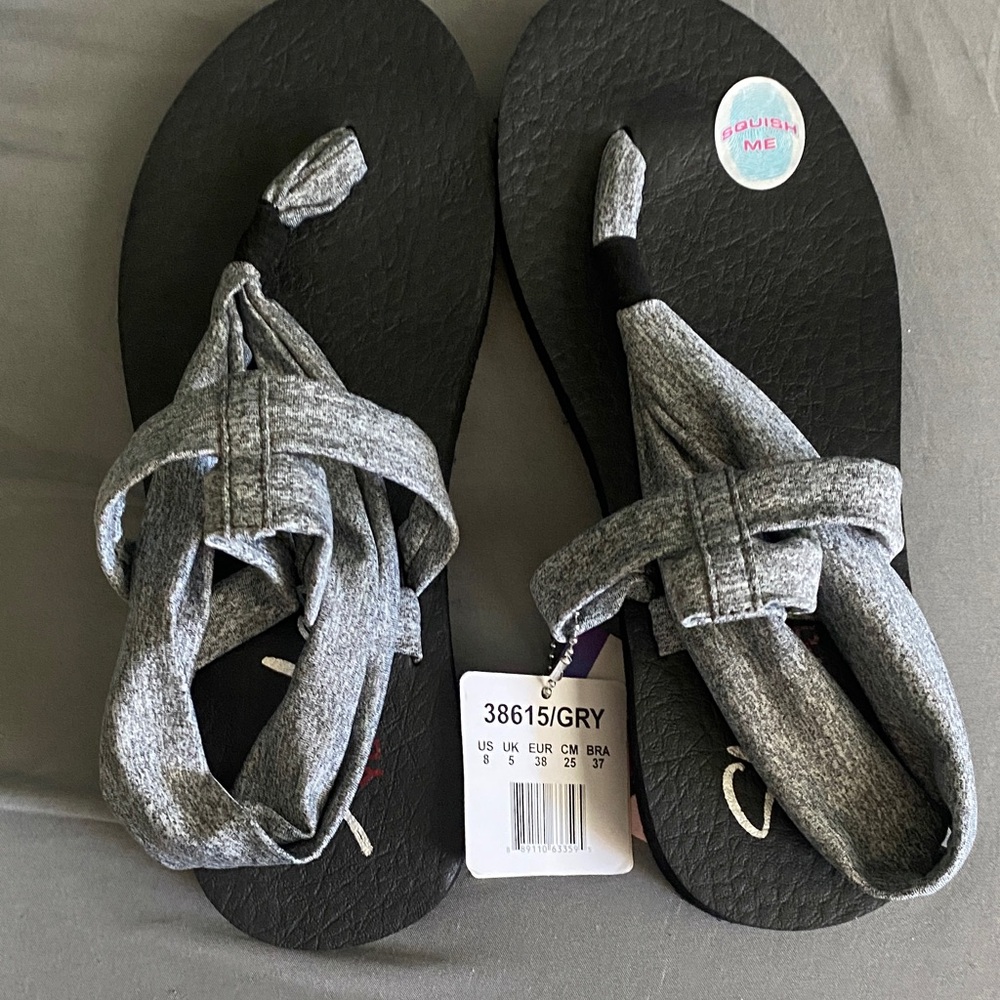 Skechers Gray Yoga Foam Sandals